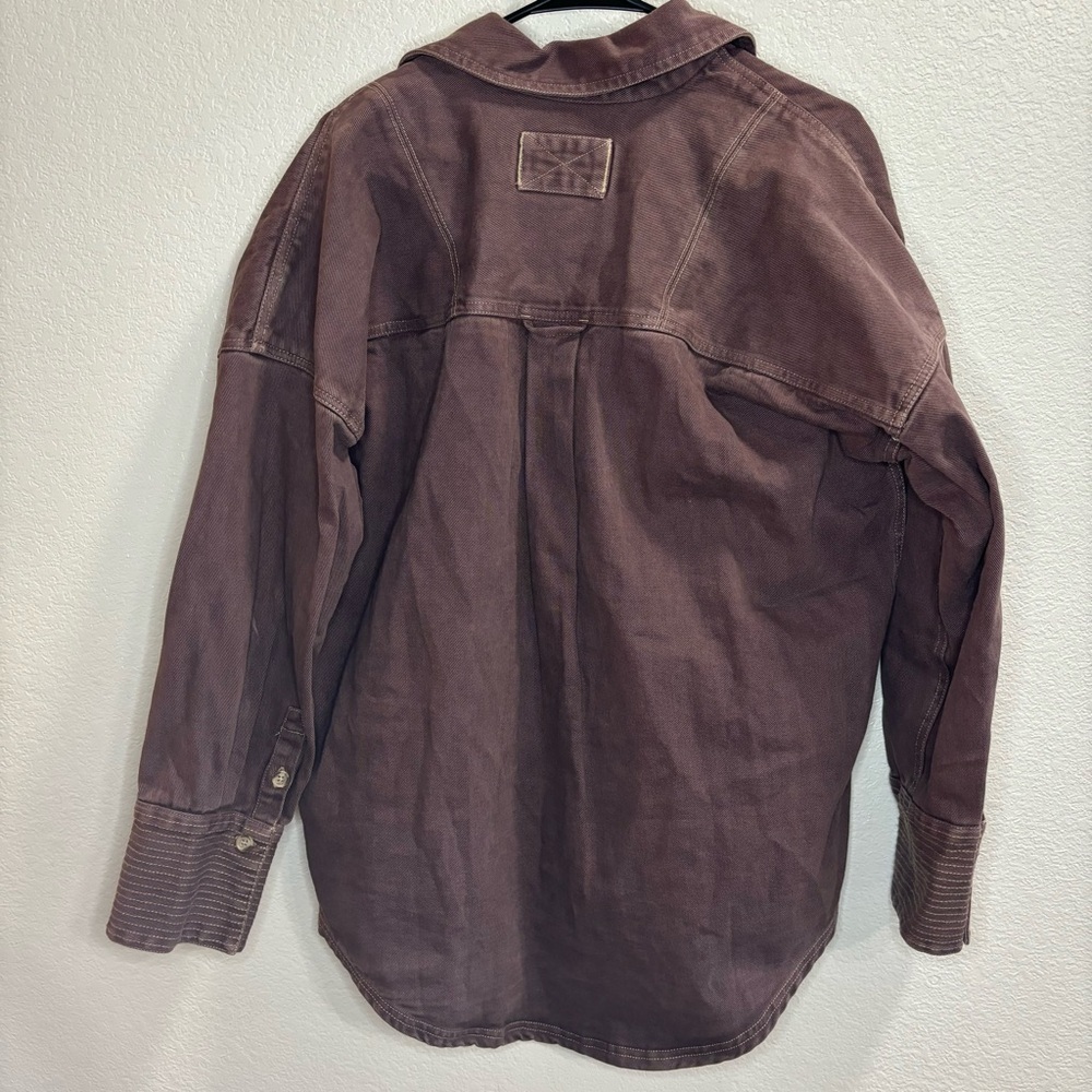 We The Free Brown Button Down Shirt - Picture 2 of 4
